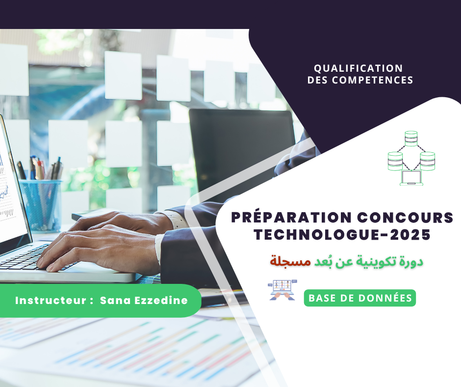 Préparation concours technologue informatique 2025 - Base de donnee